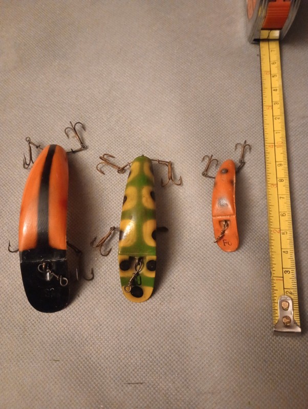 (3)Vintage Flatfish Fishing Lures