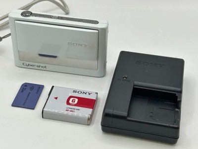 Near Mint Sony Cyber-shot DSC-T20 8.1MP Digital Camera White Tested Working JP