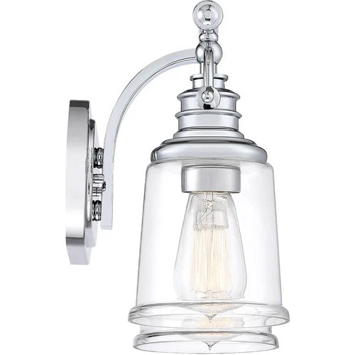 Grant 2 Light Transitional Bath Vanity - 9.5 Inches high-Polished Chrome Finish - Picture 3 of 4