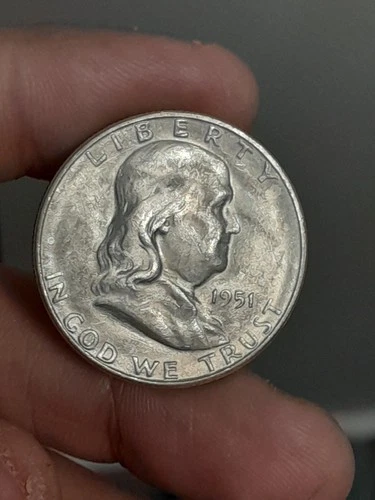 1951- S Franklin Half Dollar Uncirculated #4