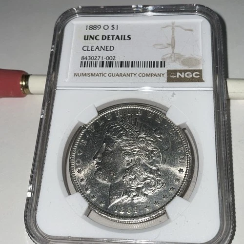 1889 O Morgan Silver Dollar NGC Graded Uncirculated Details