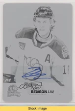 2020-21 AHL Printing Plate Black Achievements 1/1 Tyler Benson #3 Auto READ a3i