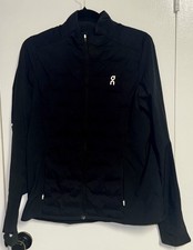 On Cloud Run On Clouds Women s Climate Jacket Full Zip Black Outdoor Sz L