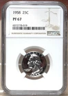 1958 PROOF WASHINGTON QUARTER NGC PF67 778019