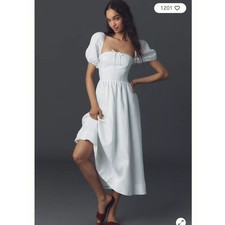 Reformation Marella Dress White Size 0 NWOT