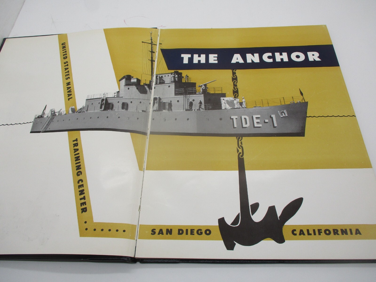The Anchor United States Naval Training Center Company 1954 Yearbook San Diego