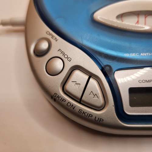 Vintage DiscMan Style Blue CD player Model Y5101 Lazer - Picture 6 of 12