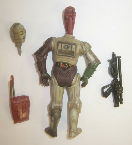 Figura Hasbro Star Wars 2006 Geonosis C-3P0 con Battle Droid Head 3.75 - Imagen 8 de 9