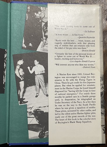 1958 Baa Baa Black Sheep by Pappy Boyington Inscribed & Signed Copy WWII Pilot - Picture 9 of 14