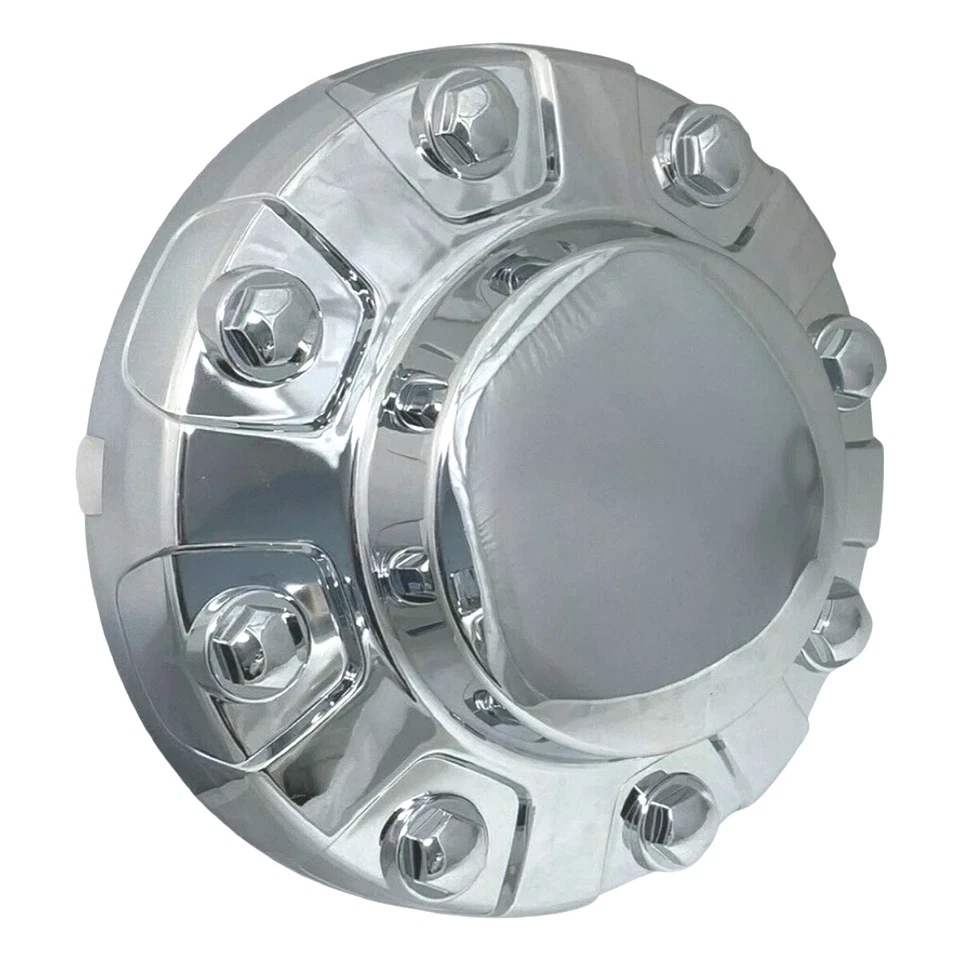 2 NEW CHROME 17" Steel Wheel FRONT Center Caps for 2019-2021 Ram 3500 Dually - Image 4 of 4