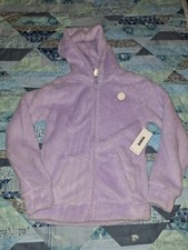 Girl's RBX Size L 14-16 Fleece Zip Up Hoodie Purple Nwt Eb19 