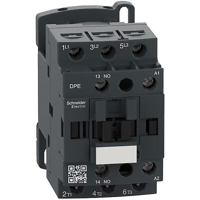 1PC SCHNEIDER ELECTRIC DPE12U7 Easy TeSys DPE IEC contactor, 12A, 3P, 5 HP at 4