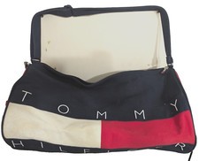 Tommy Hilfiger Duffle Bag w Shoulder Strap VTG 20" X 12" X11" Fully Functional