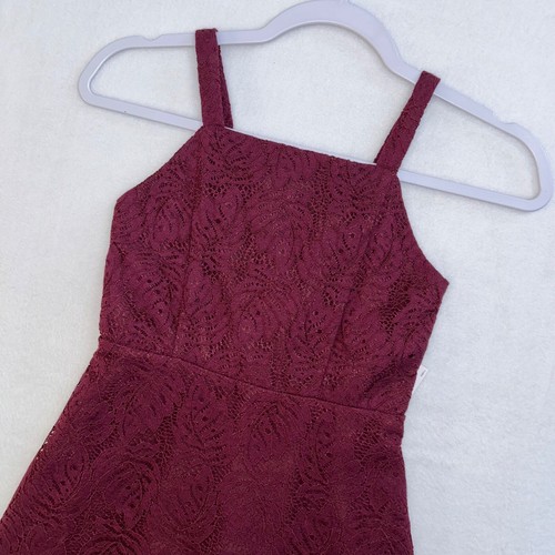 Zac Posen Girls Dress 7 Fit & Flare Sleeveless Burgundy NWT
