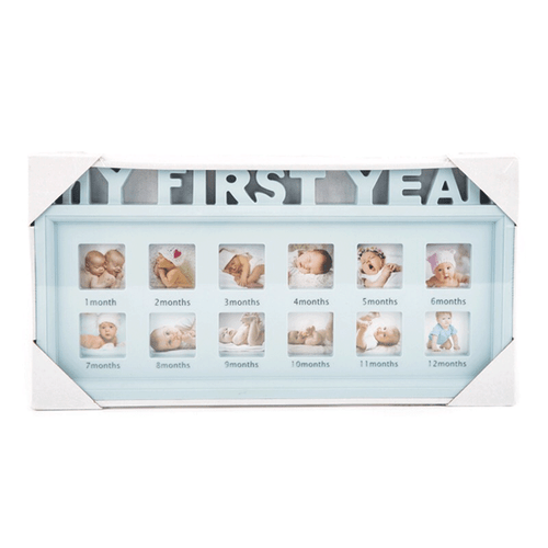 12 Months Picture Newborn Baby My First Year Photo Frame Girls Boys - Picture 12 of 16