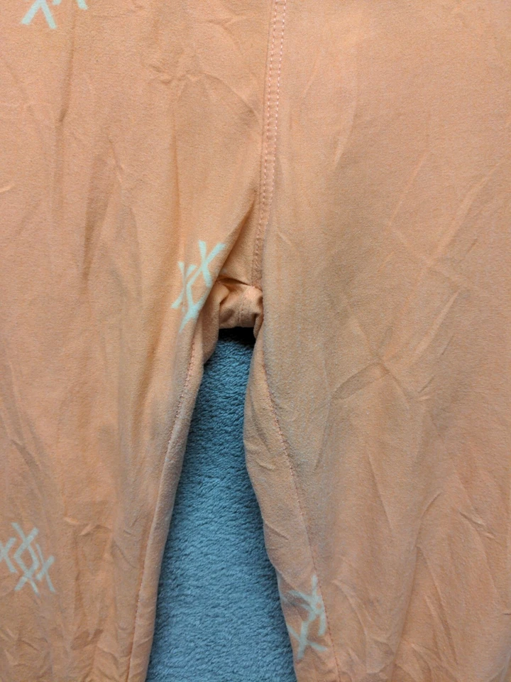 LULAROE Mujeres Entrenamiento Yoga Leggings Talla Única Cintura Alta Geométrico Melocotón  Foto 4 de 4