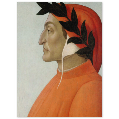 Sandro Botticelli, Dante Alighieri, Portrait de Dante, Poster Porträt Bildnis
