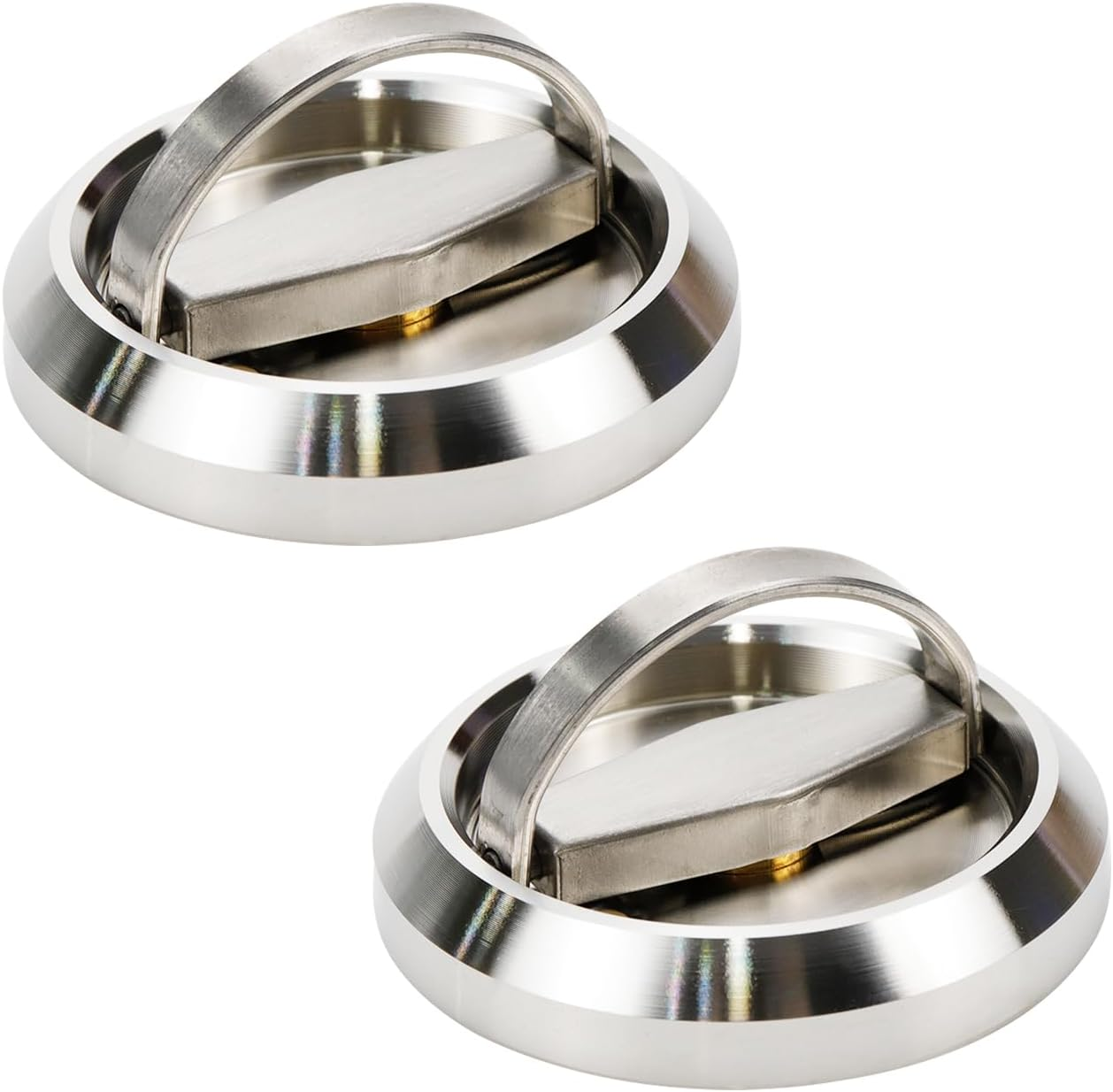 2Pcs round Embeded Hidden Concealed Handles Recessed Flush Pulls for Cabinet Doo