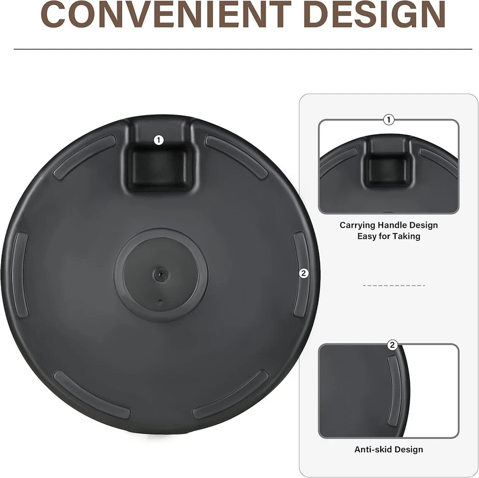 Paraguas/base de sombrilla/dosel para patio exterior de 9 pies elige paraguas de mercado grande Foto 2 de 4