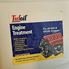 TUFOIL Engine treatment Oil additive Lubricant diesel & gas 1 Gal 128 oz VKTF
