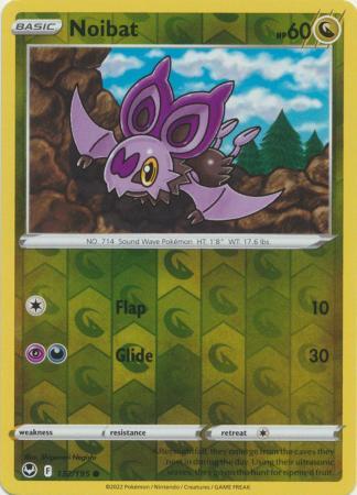 NOIBAT 132/195 SILVER TEMPEST POKEMON (REVERSE RARE, NM)