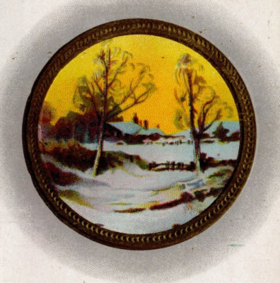Many Happy Returns embossed gold series 103 unposted round Postcard