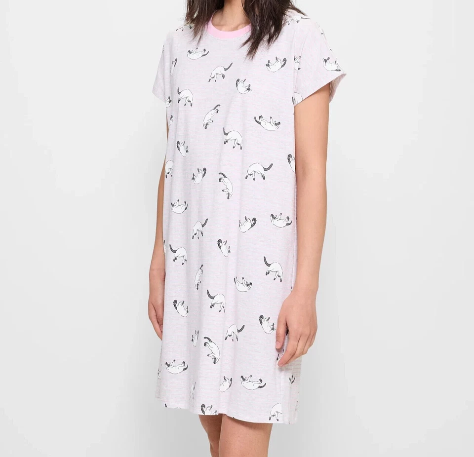 Damas Talla M/12 Bounce Cat Manga Corta Verano Camisón Target NUEVO A97 Foto 2 de 4