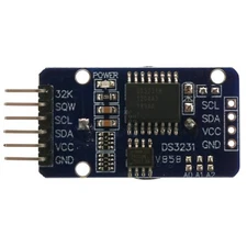 DS3231M I2C Precision Real Time Clock Module, 3.3-5VDC, uses CR2032 battery