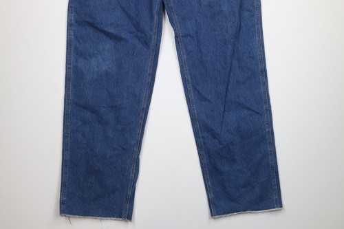 Vintage 90s Carhartt Mens 44x38 Distressed Wide Leg Dungaree Denim Jeans USA - Picture 4 of 11