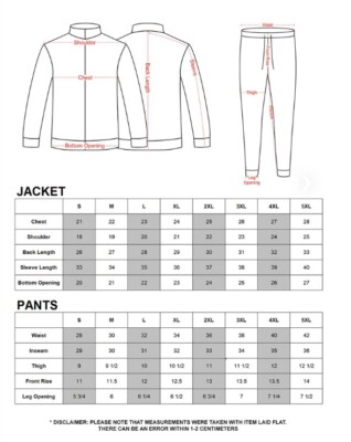 Men's Reflective Neon Jogging Track Suits Track Pants&Jacket