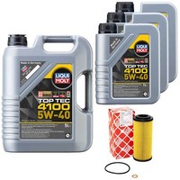 MotoröL Set Top Tec 4100 5W-40 8 Liter + ÖLfilter 26704 FüR BMW 3Er 330D X3 6Er