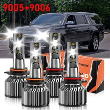 LED Headlight Kit High & Low Beam Bulb Combo For Chevy Suburban 1500 2000-2006