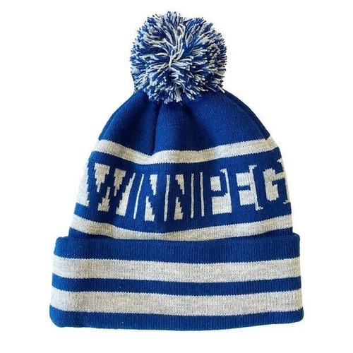Winnipeg Jets NHL Cuffed Pom Beanie Toque Hat - Picture 2 of 3
