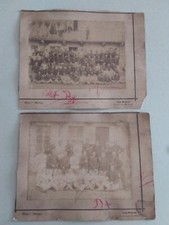 CASALE MONFERRATO PRIMI '900 2 FOTOGRAFIE ALL'ALBUMINA MILITARI IN DIVISA