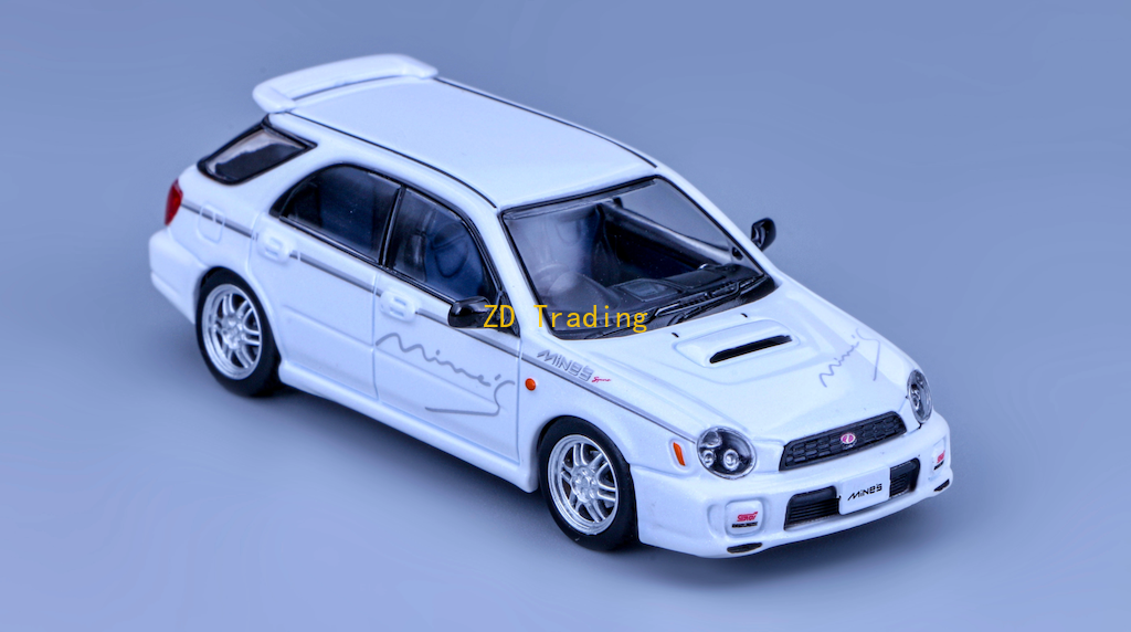 1/64 スバル インプレッサ WRX STI SUBARU IMPREZA ZD 1:64 Furuya White Impreza WRX STI VII 7 Wagon Mines Model