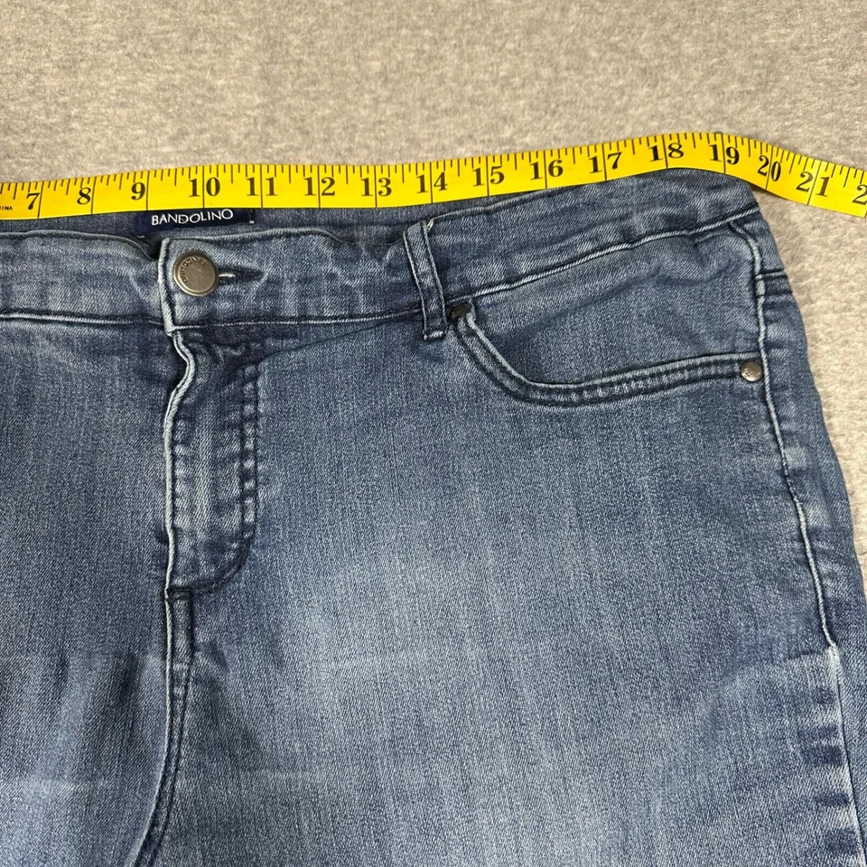 Pantalones Cortos Skimmer Bandolino Mandie Mujer Talla 18W Cortos Azul Lavado Mediano Mezcla Algodón Foto 2 de 4