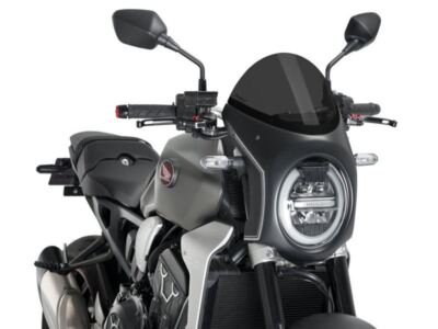 Puig Retro Blk Verkleidung + DK SMK Scheibe 195mm Honda CB1000 R Neo Sports Cafe 18-20