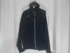 Nike Dry Fit Navy Blue Full Zip Windbreaker Jacket Men Size XL Long Sleeve