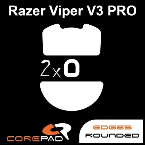 Corepad Skatez Razer Viper V3 Pro Ersatz Mausfüße Hyperglides PTFE Teflon - 第 1/1 張圖片