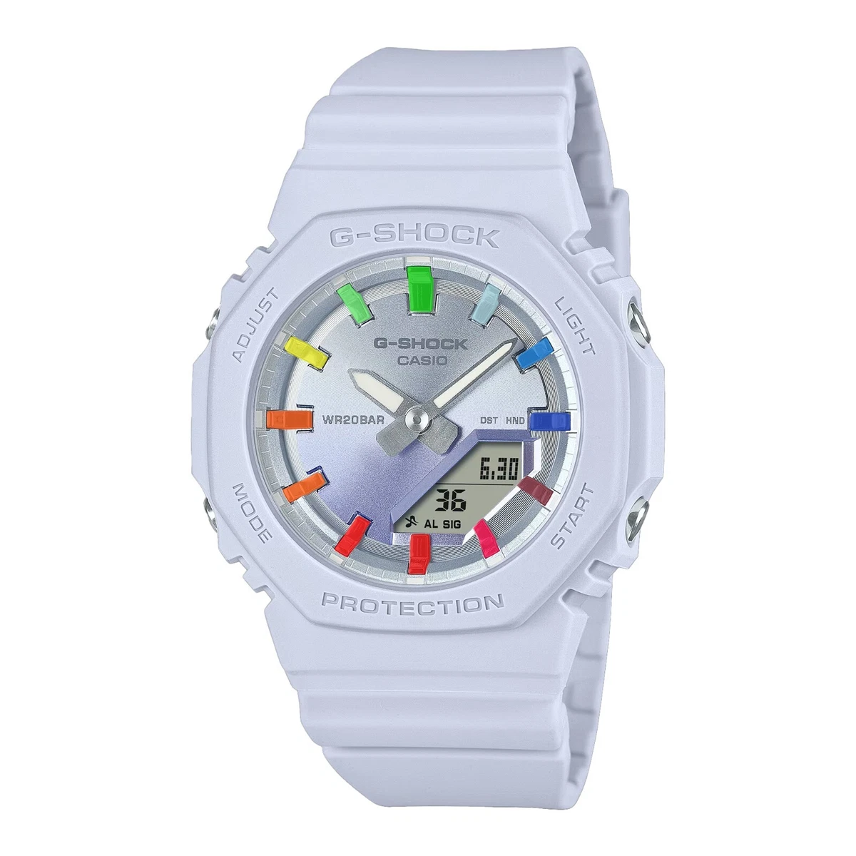Casio Orologio Quarzo Unisex, misura cassa 42.80mm con quadrante Blu Analogico e cinturino Blu in Plastic/Resin Bracelet GMA-S2100SK-2AER