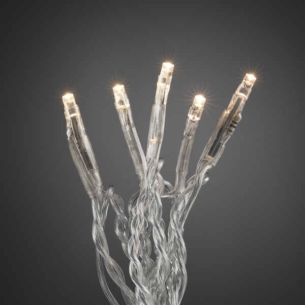 Micro Led Lichterkette 100Er Warmweiß / Transparent Ein Strang Innen 6354-123-image