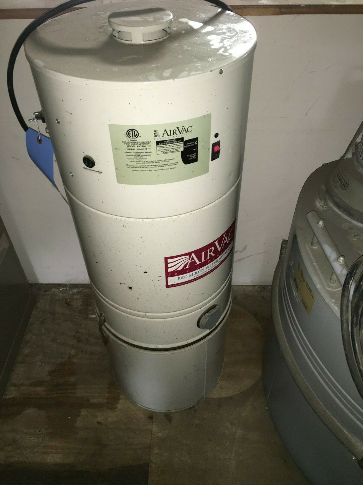 Red Series AirVac Central Vacuum DIRT CANNISTER 0046034883905 eBay