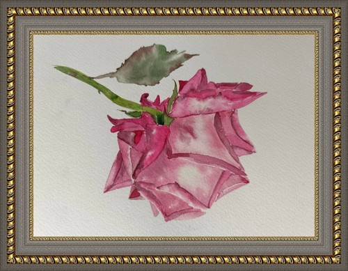 Original Artwork Modern Painting Flowers RED ROSES Floral Home Wall Art Gift A5 - Picture 2 of 15