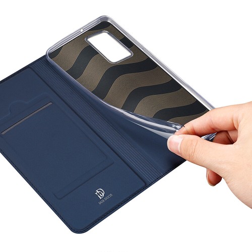 DUX DUCIS Skin Pro Faux Leather Wallet Flip Case for Huawei P40 - Blue - Picture 8 of 9