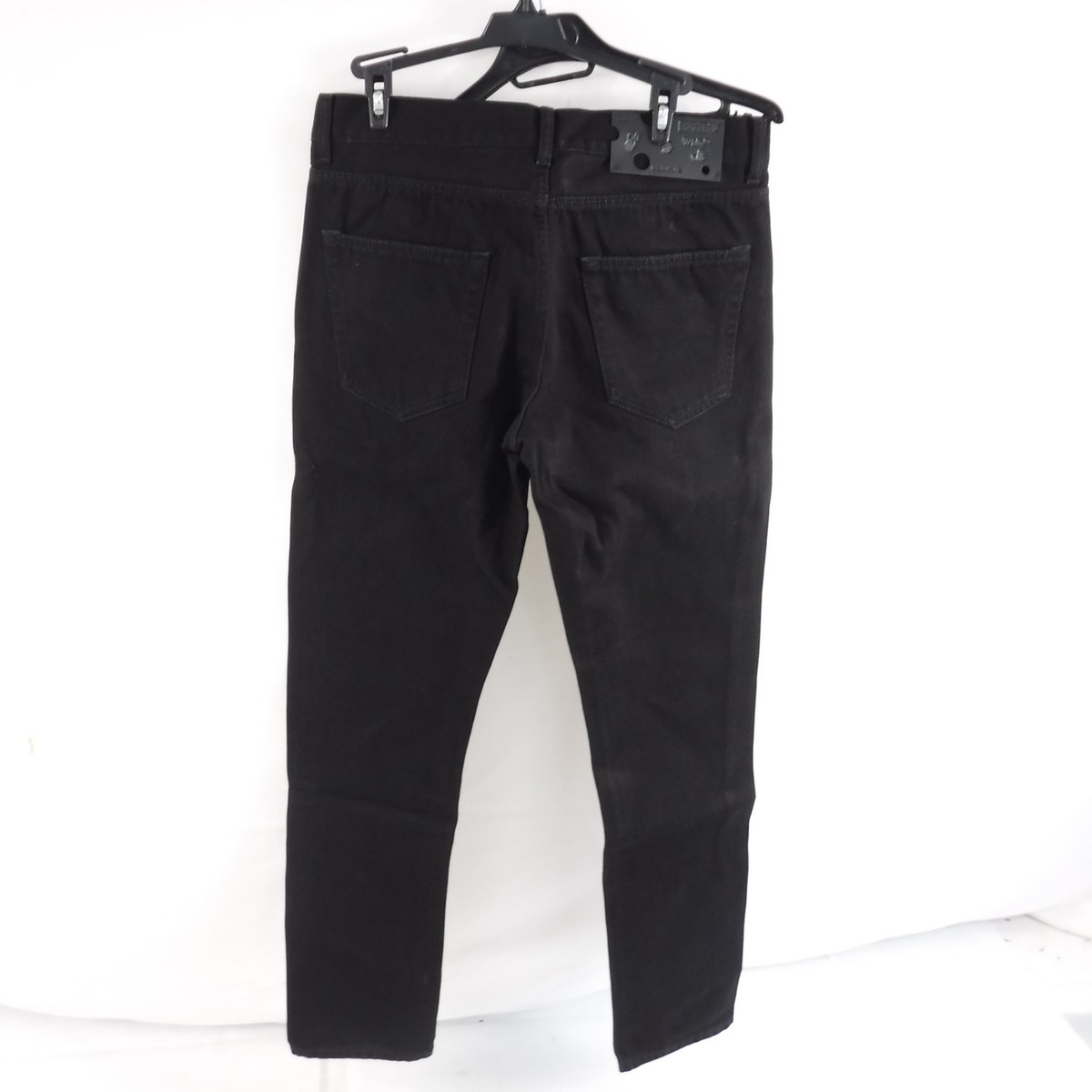 OFF-WHITE c/o Virgil Abloh Diagonal Pocket Slim Jean Black Men's