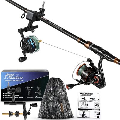 PLUSINNO Fishing Line Spooler with Unwinding Function, Fishing line Spooling for