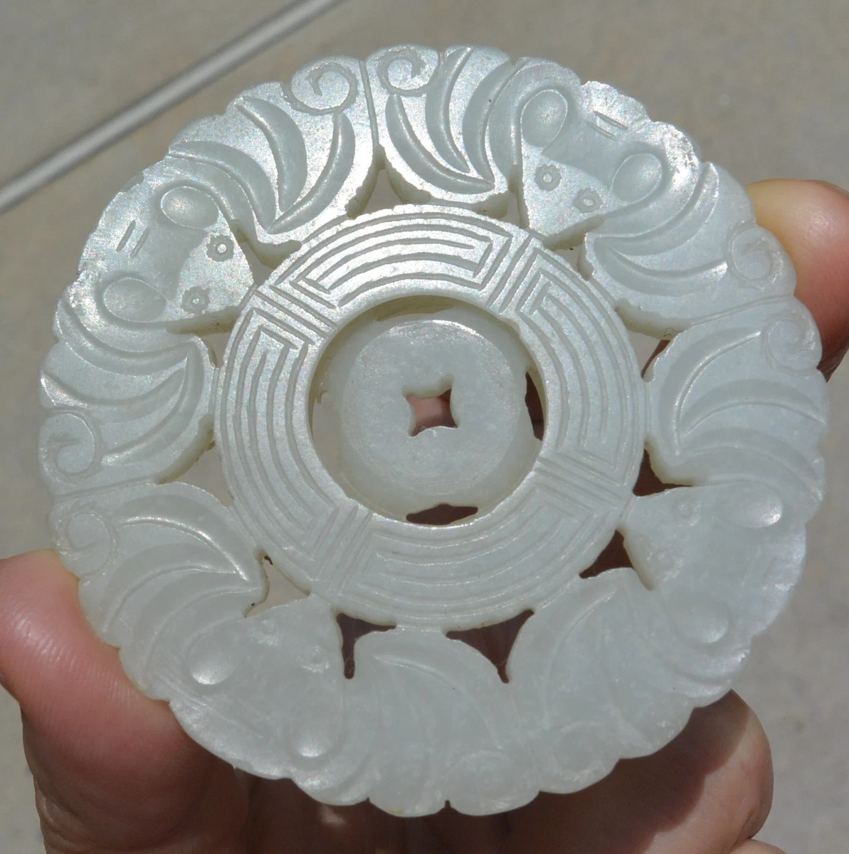 アンティーク 中国 ホワイト ジェード White Jade Asian Antiques for