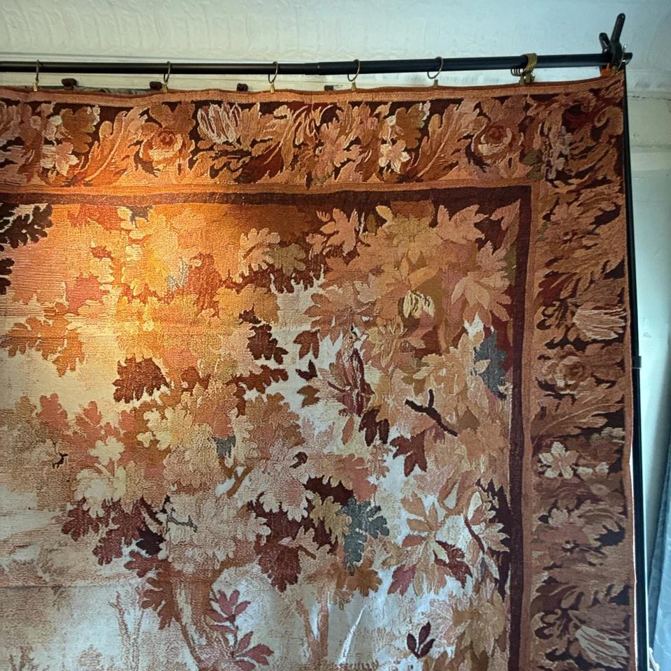Precioso Dormitorio Otoño Tapiz Máquina Tejido Estilo Antiguo 90" Alto x 117" con Foto 4 de 4