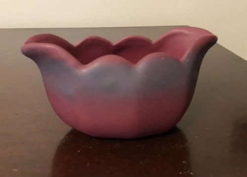 Vintage Van Briggle Art Pottery Mulberry Tulip Bowl Vase Arts & Crafts