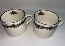 Vintage O'Tannenbaum by The Cellar Christmas 1992 Macy’s 2 Cups Japan
